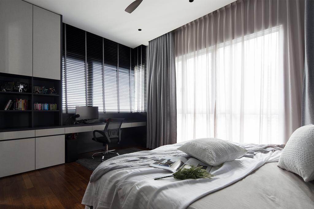 Contemporary, Condo, Bedroom, Pavilion Hilltop, Mont Kiara, Interior Designer, Box Design Studio Sdn Bhd