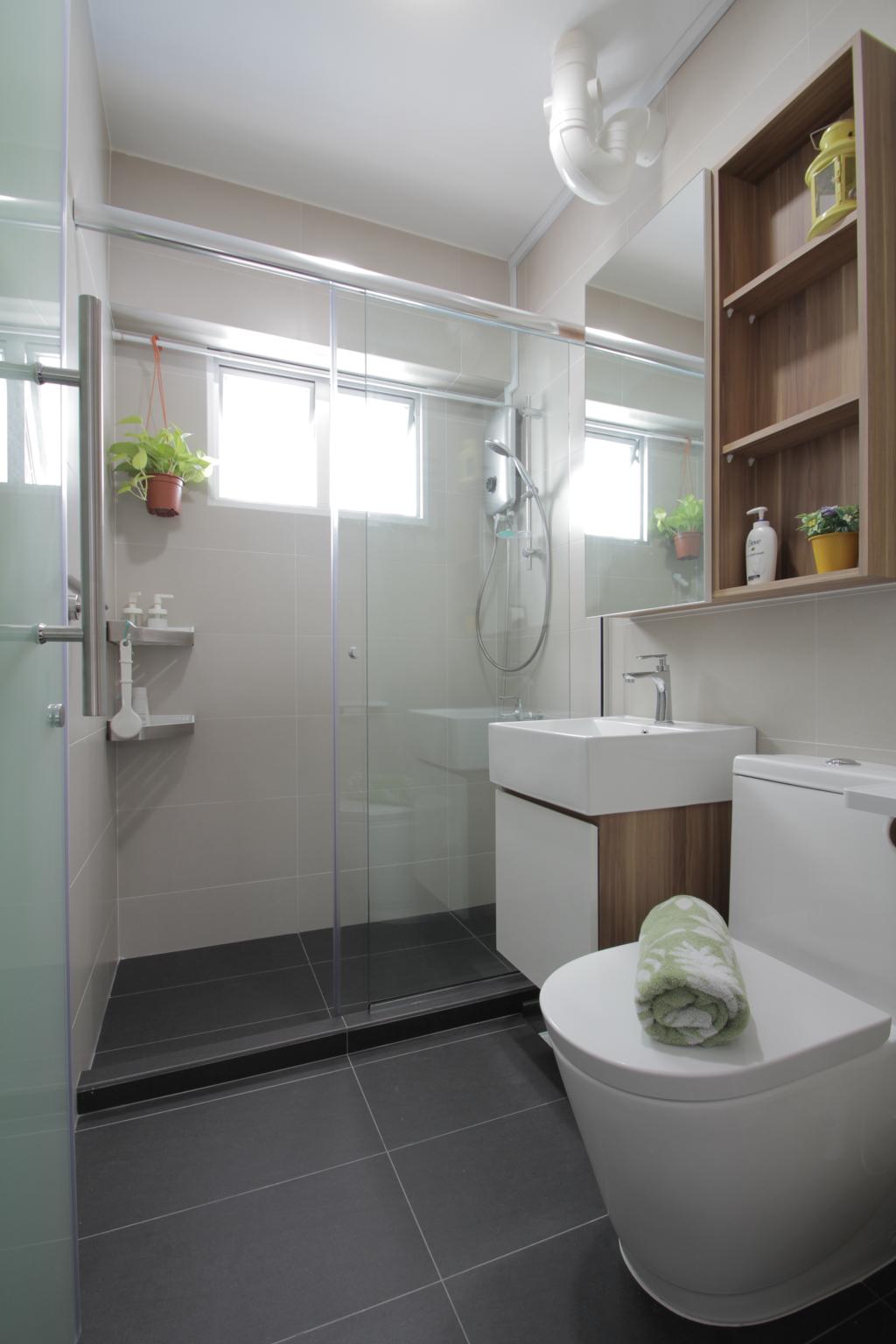 Contemporary, HDB, Bathroom, Pasir Ris Drive 6, Interior Designer, Mesh Room Design