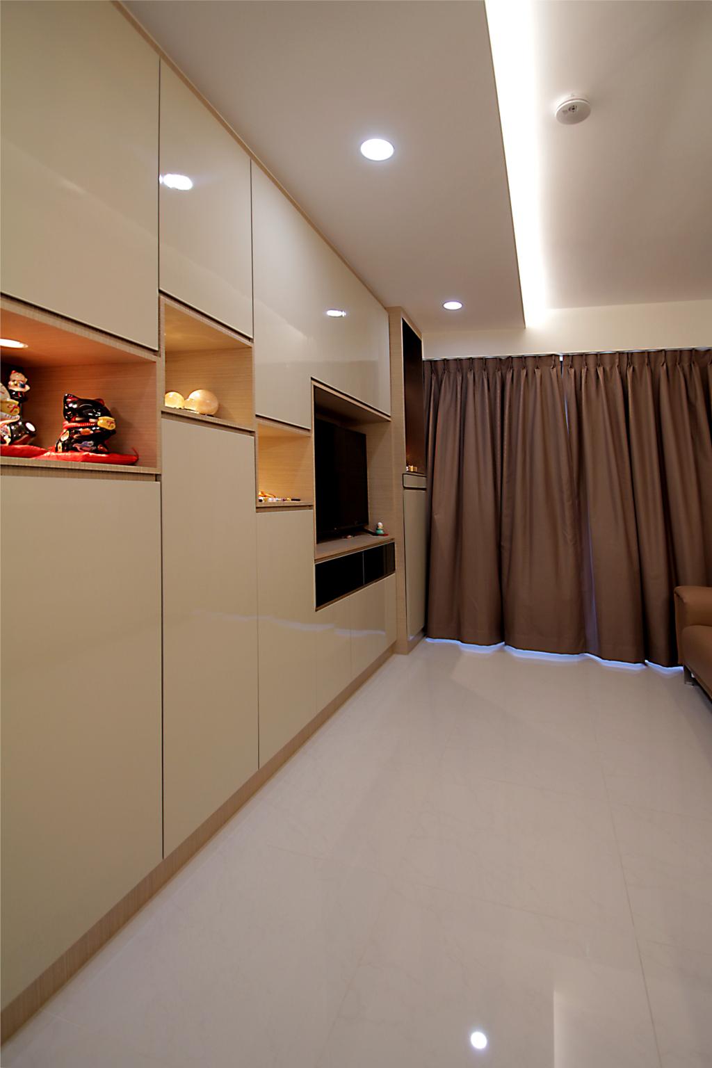Contemporary, HDB, Living Room, Tampines Street 61, Interior Designer, Mesh Room Design