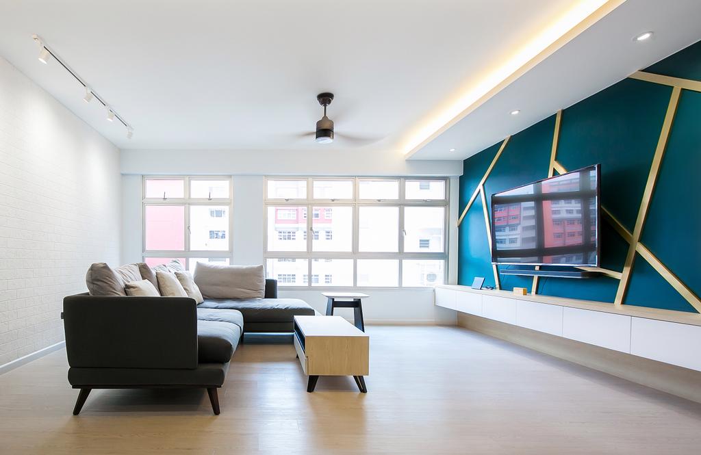 Contemporary, HDB, Living Room, Bukit Batok West, Interior Designer, Fifth Avenue Interior