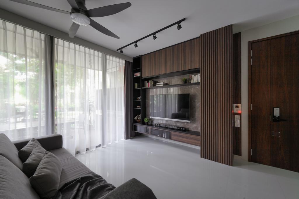 Contemporary, Condo, Living Room, Tembusu, Interior Designer, The Safe Haven Interiors