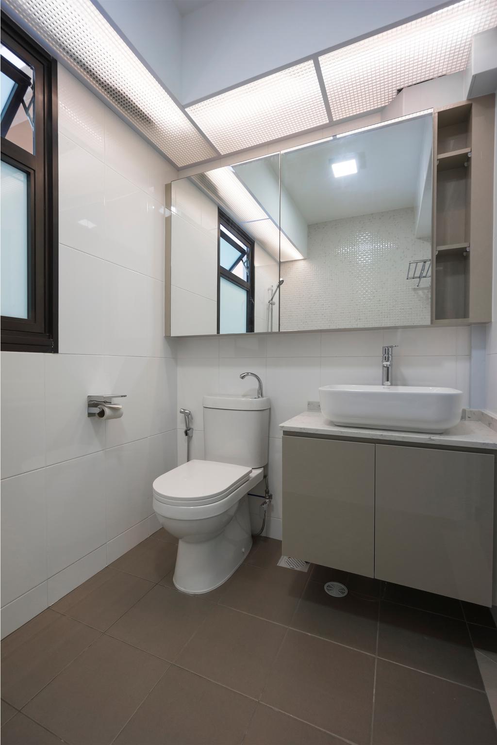 Contemporary, HDB, Bathroom, Buangkok Crescent, Interior Designer, Flo Design