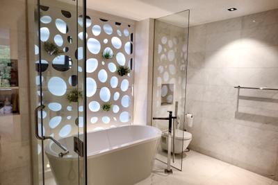 YGK Garden, New Chapter Design.com, Modern, Bathroom, Condo, Freestanding Tub, Bathtub