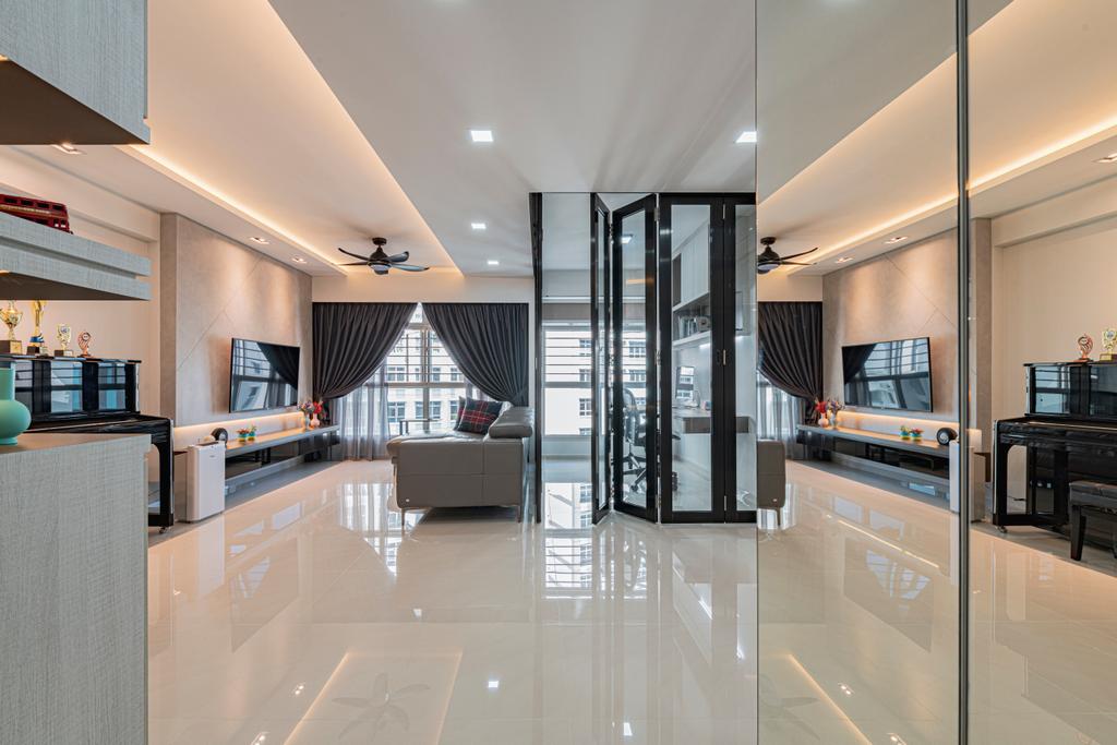Modern, HDB, Living Room, Sumang Walk, Interior Designer, Renologist