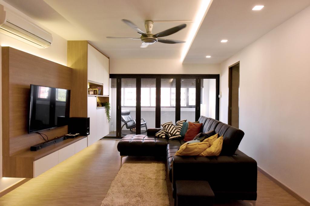 Contemporary, HDB, Living Room, Elias Road, Interior Designer, Starry Homestead