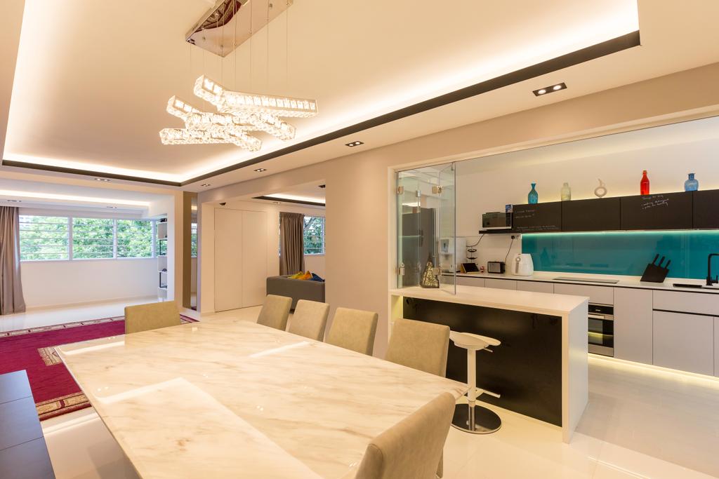 Contemporary, HDB, Dining Room, Tampines Street 42, Interior Designer, Des & Co Interior