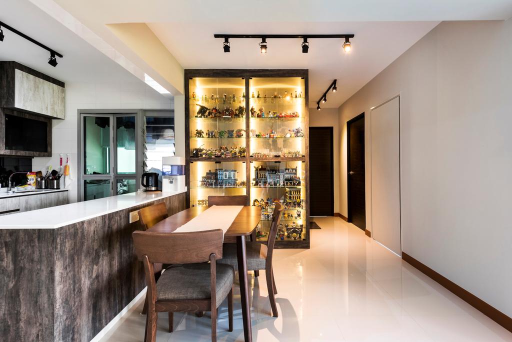 Modern, HDB, Dining Room, Keat Hong, Interior Designer, Yujia Concept Decor