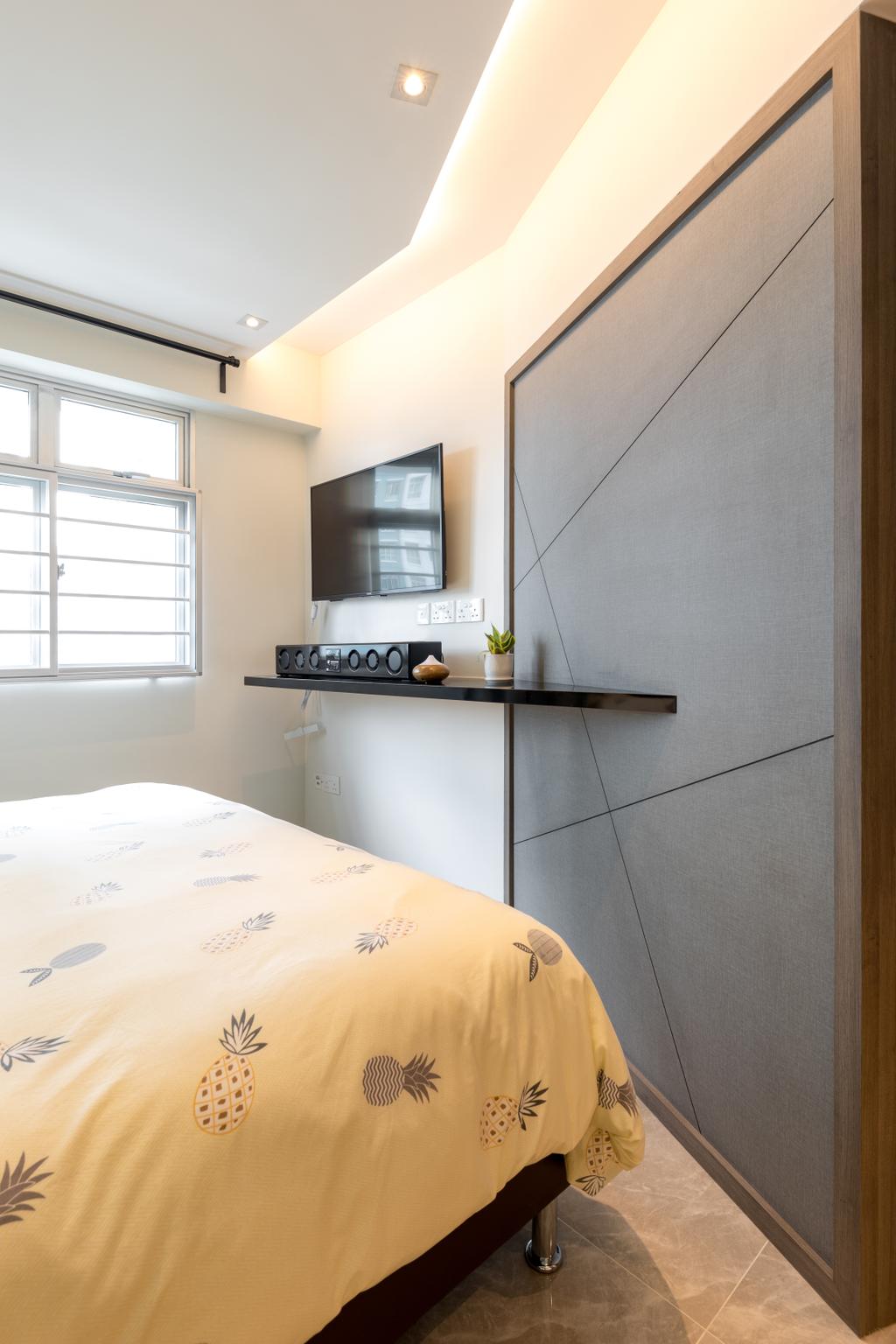 Transitional, HDB, Bedroom, Sembawang Crescent, Interior Designer, Form & Space, Eclectic