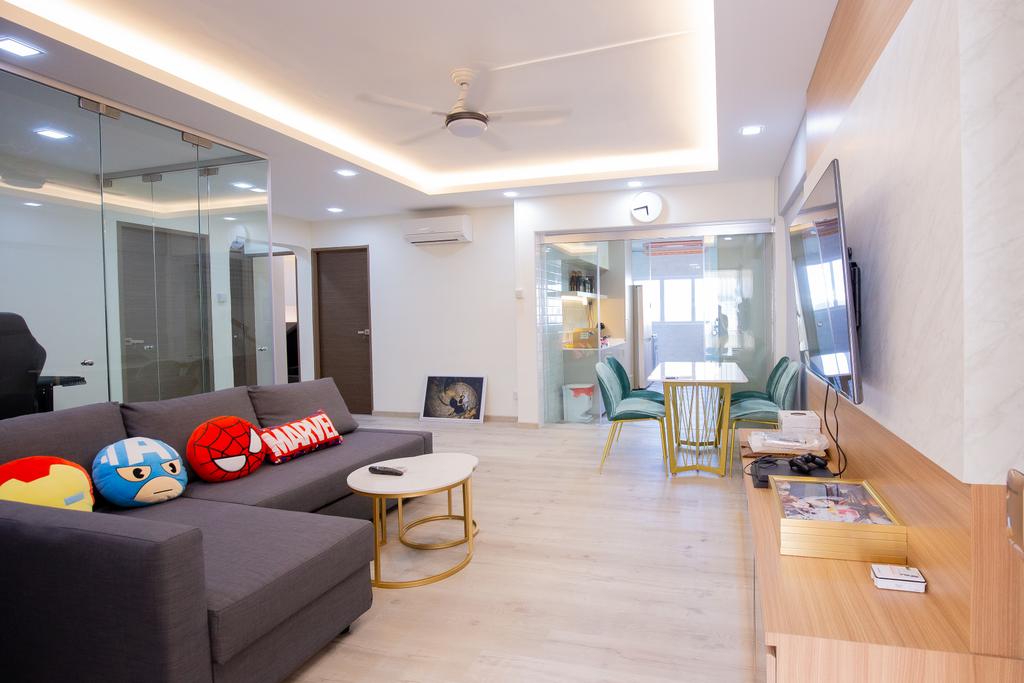 Contemporary, HDB, Living Room, Potong Pasir Avenue 1, Interior Designer, Laurus Design