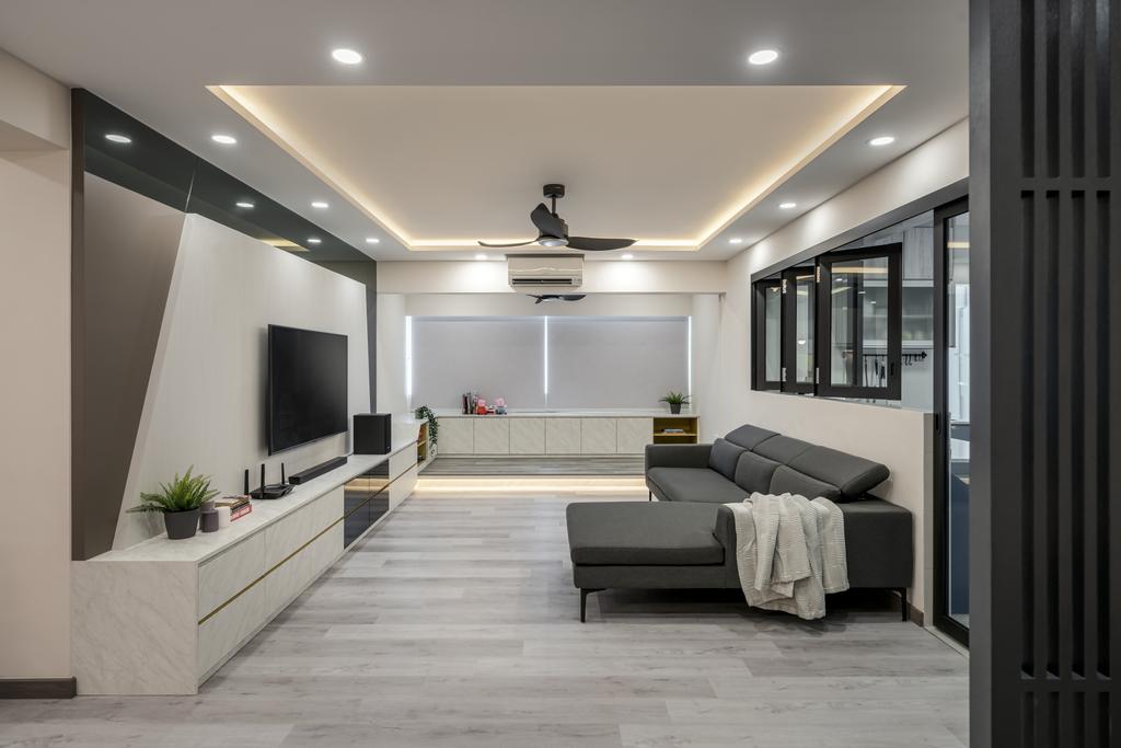 Contemporary, HDB, Living Room, Pasir Ris Street 21, Interior Designer, Weiken.com
