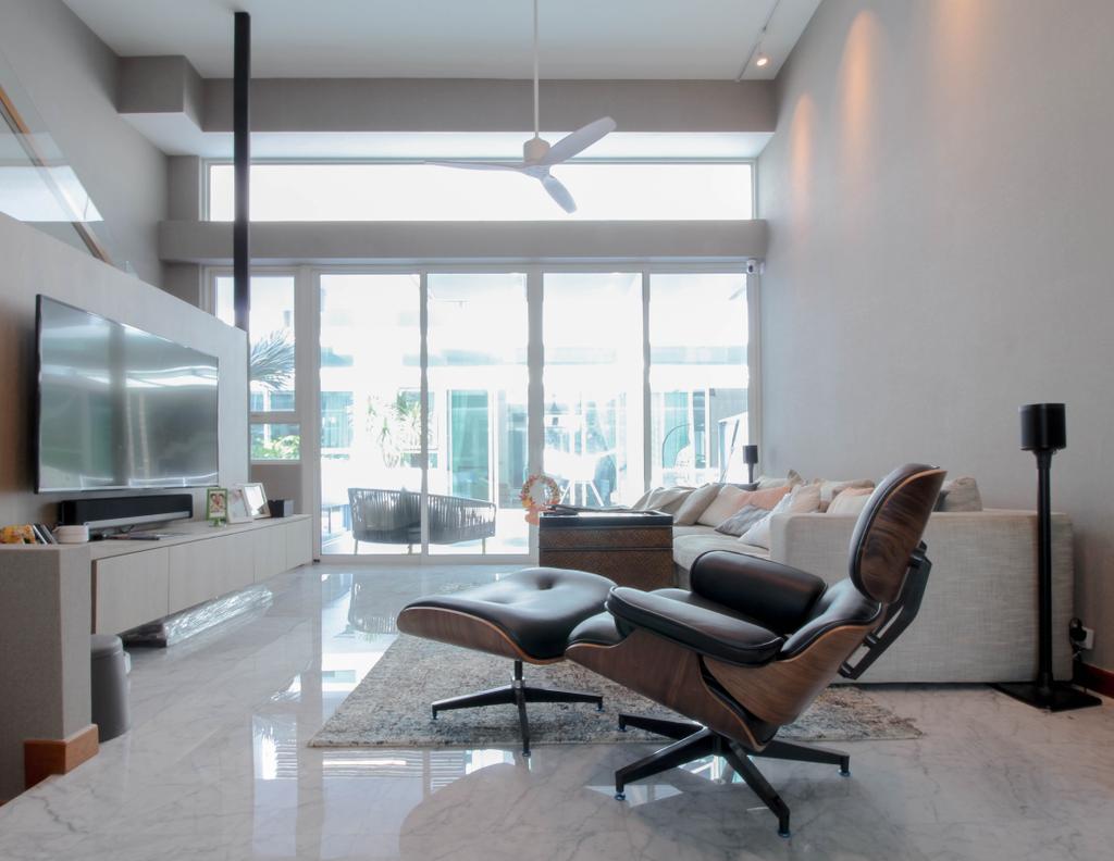 Contemporary, Condo, Living Room, Caban At Sunrise Terrace, Interior Designer, Sense & Semblance