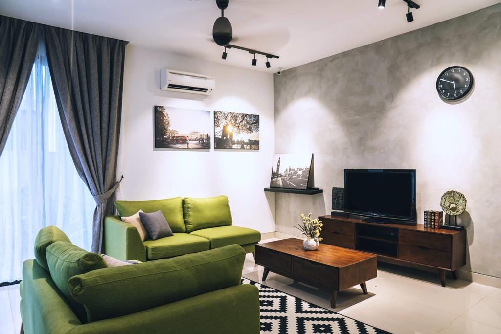 Modern, Landed, Living Room, Haven Villa, Perak, Interior Designer, Red Land Design, Contemporary
