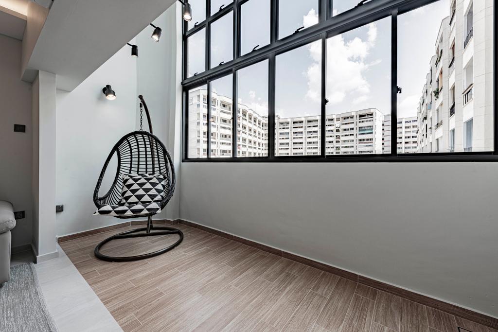 Contemporary, HDB, Balcony, Jurong East Avenue 1, Interior Designer, Escapade Studios