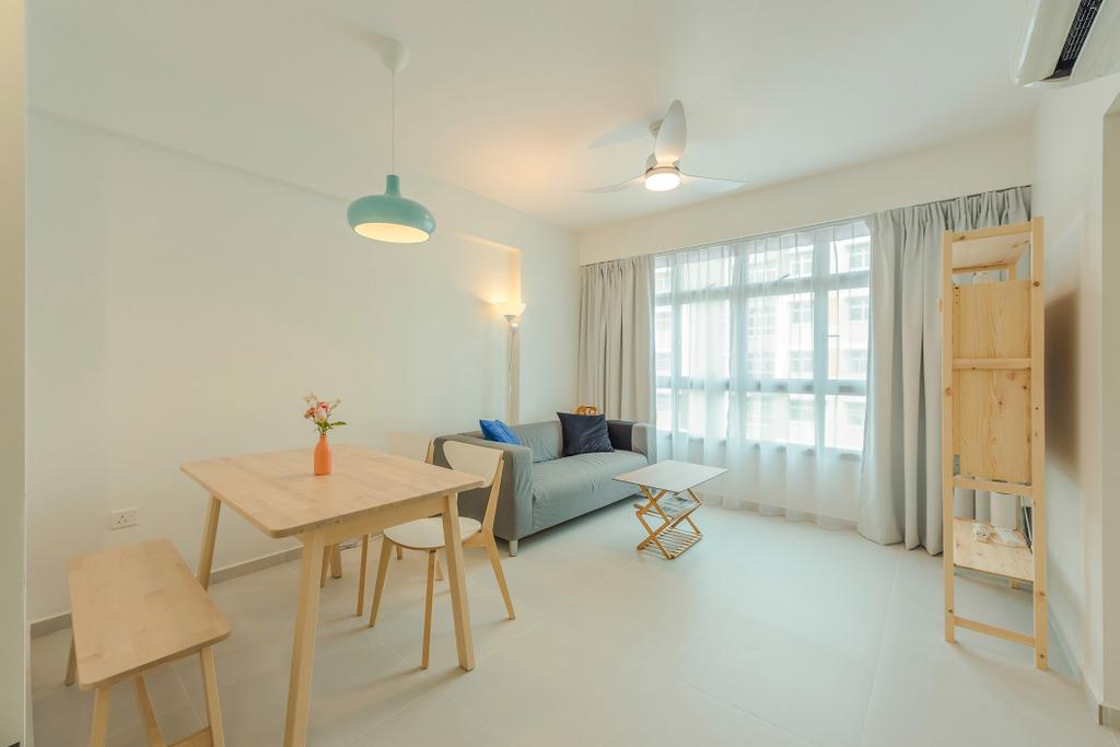 Scandinavian, HDB, Living Room, Circuit Road, Interior Designer, Tan Studio