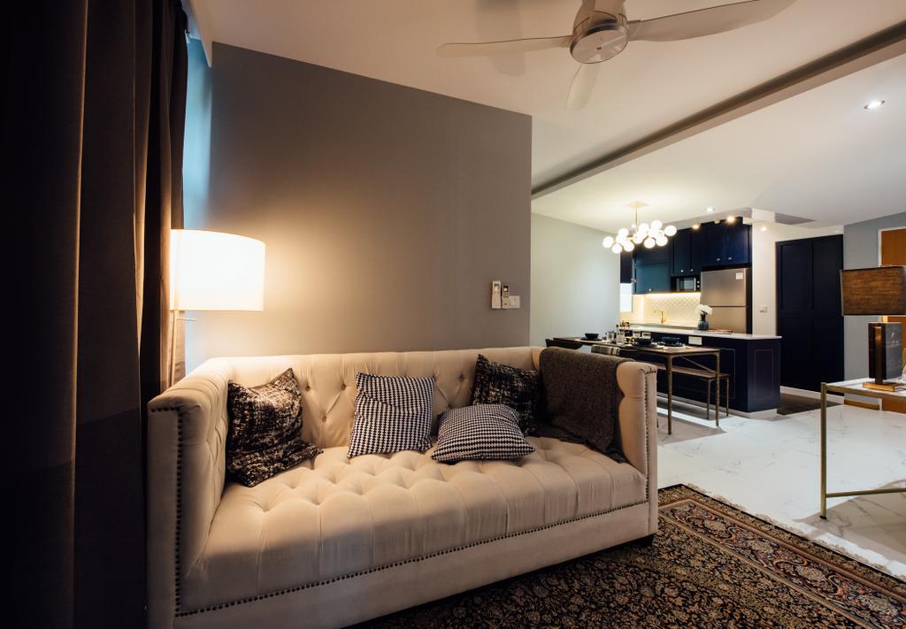 Contemporary, HDB, Living Room, Bedok North Street 4, Interior Designer, Fatema Design Studio
