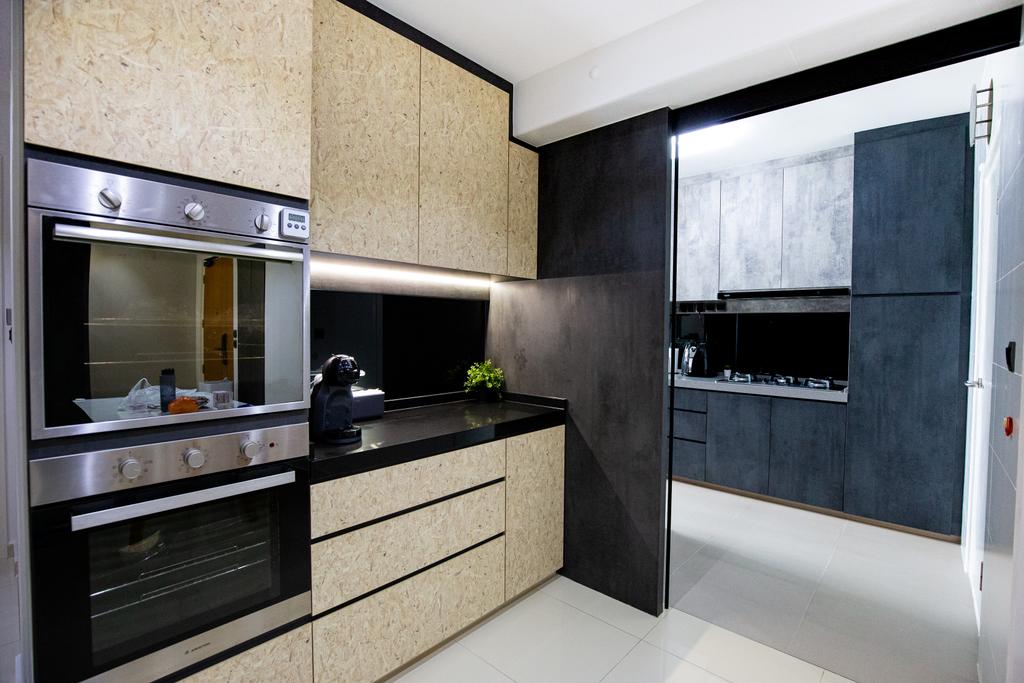 Contemporary, HDB, Kitchen, Tampines Street 45, Interior Designer, Laurus Design