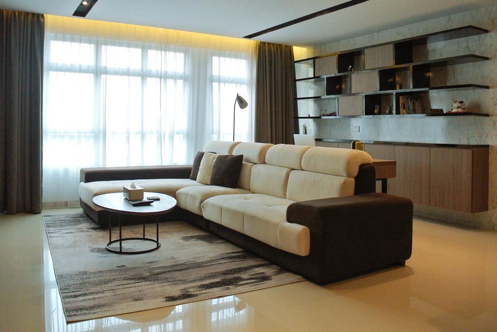 Contemporary, HDB, Living Room, Yishun, Interior Designer, Regiis Design