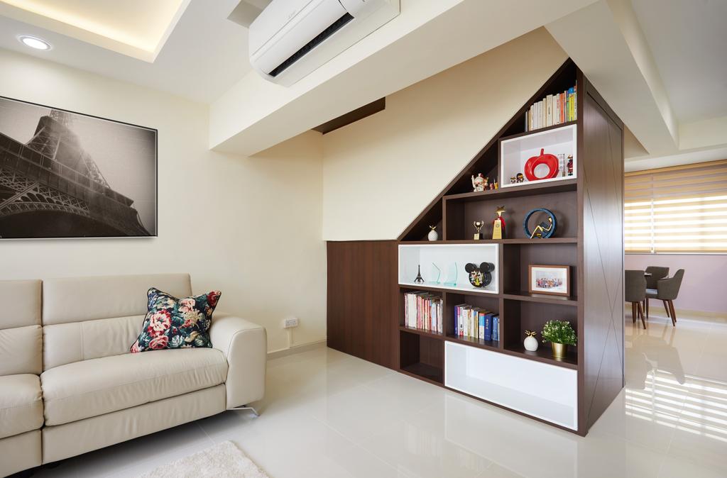 Contemporary, HDB, Living Room, Jurong East Avenue 1, Interior Designer, Design 4 Space