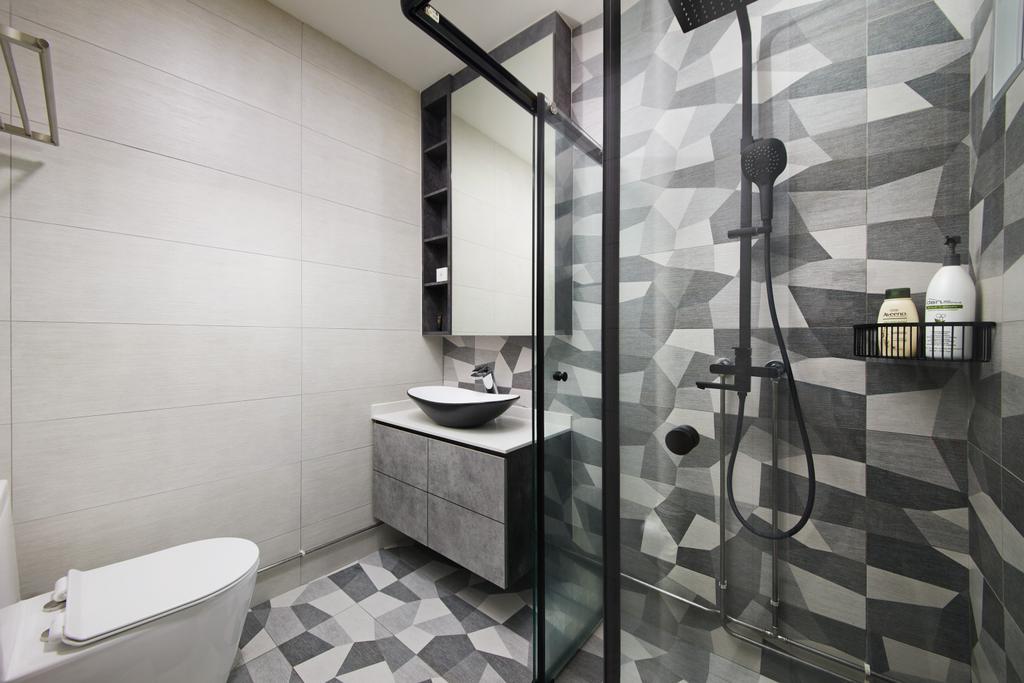 Contemporary, HDB, Bathroom, Jurong East Avenue 1, Interior Designer, Design 4 Space
