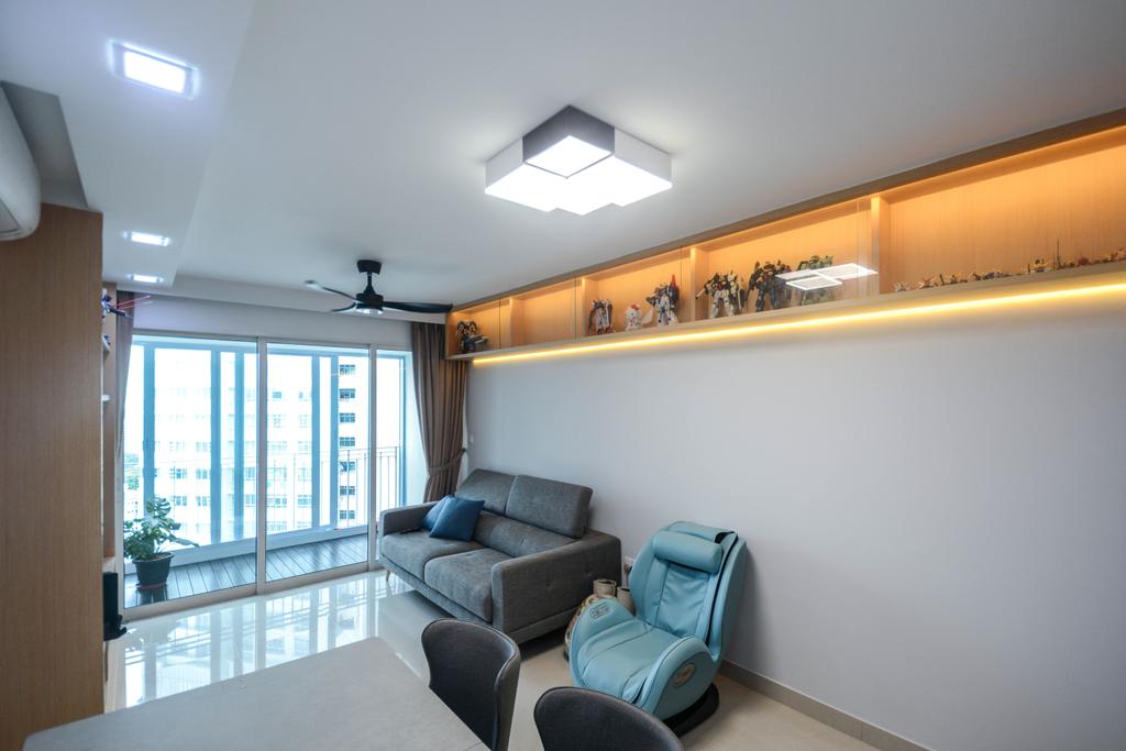 Contemporary, HDB, Living Room, Ang Mo Kio Street 52, Interior Designer, The Roomakers