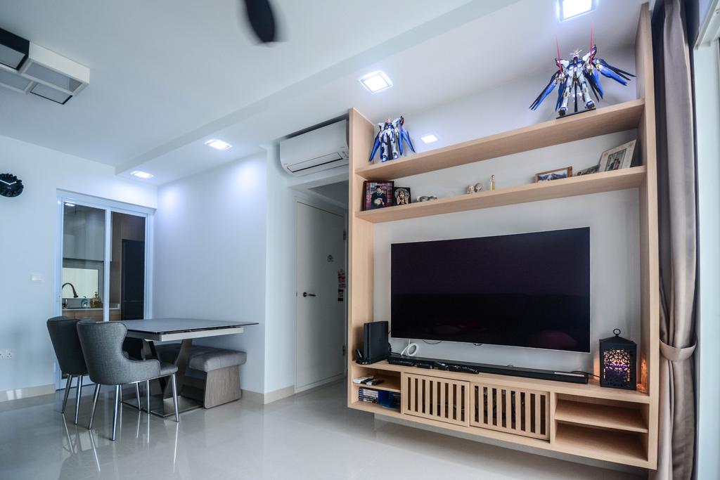 Contemporary, HDB, Living Room, Ang Mo Kio Street 52, Interior Designer, The Roomakers