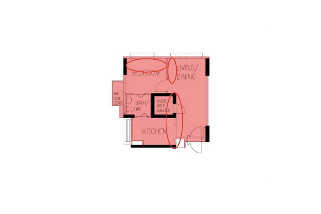 layouts for 2-room hdb bto studio apartments