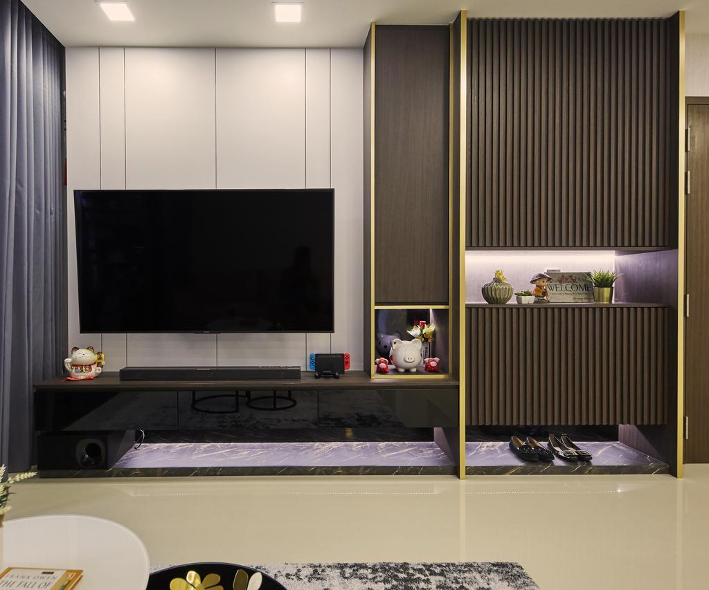 Contemporary, HDB, Living Room, Canberra Drive, Interior Designer, SHE Interior