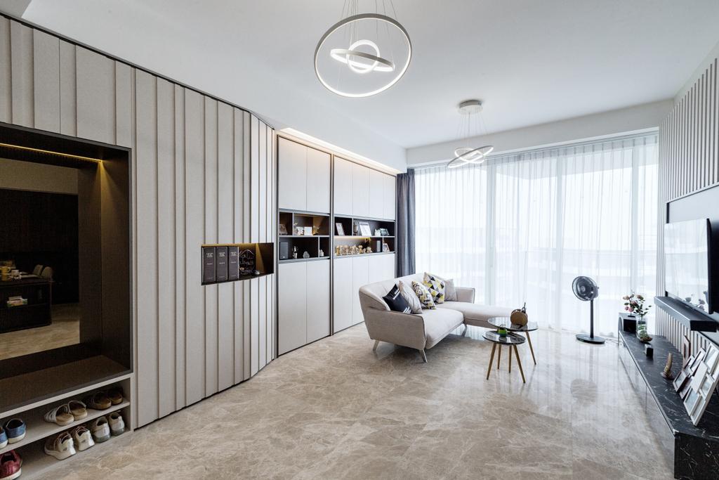 Contemporary, Condo, Living Room, Corals at Keppel Bay, Interior Designer, Stylemyspace