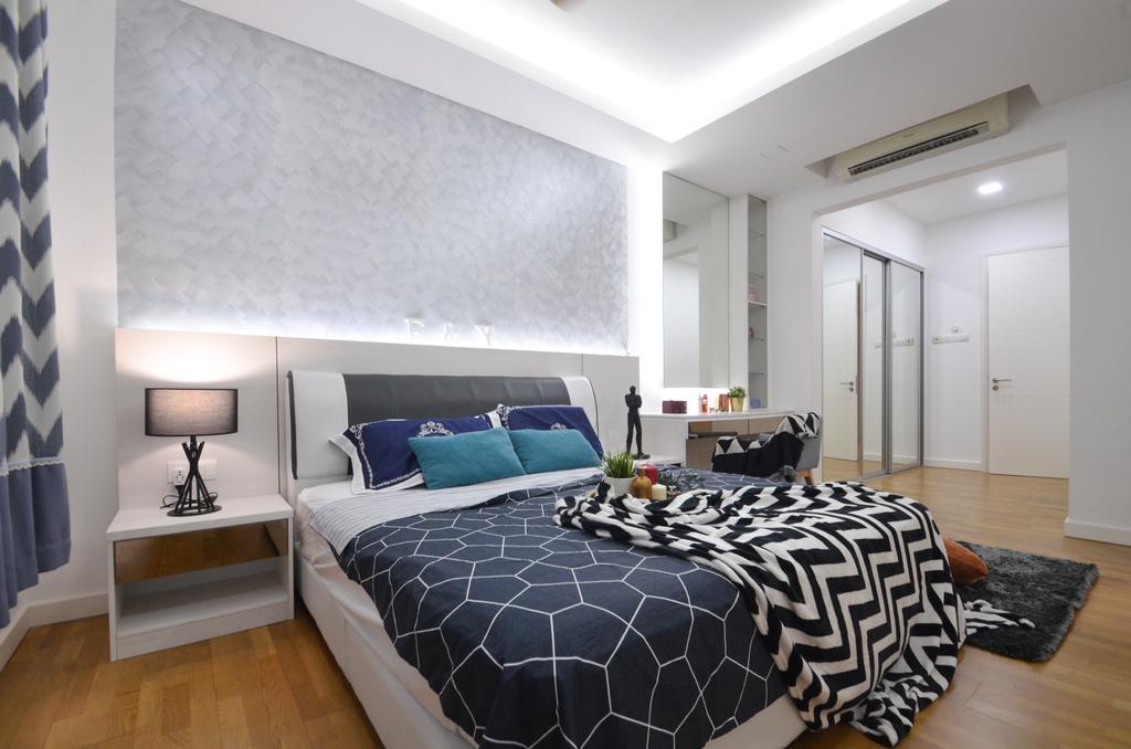 Modern, Condo, Bedroom, Ara Hills, Ara Damansara, Interior Designer, Zyon Studio Sdn. Bhd., Contemporary