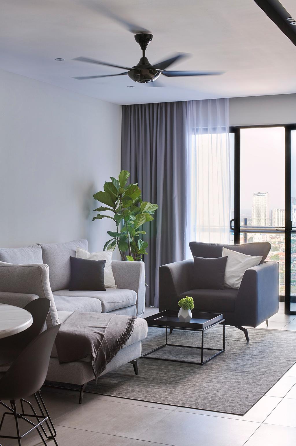 Contemporary, Condo, Living Room, Atlantis Residence, Melaka, Interior Designer, LoHC studio