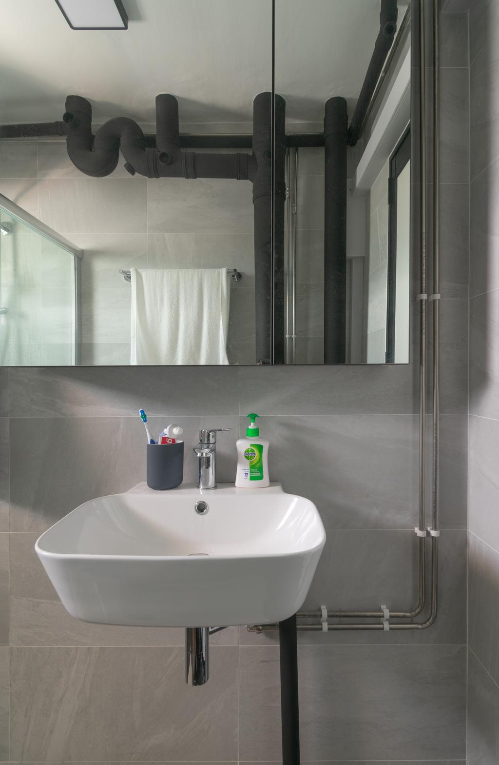 Minimalist, HDB, Bathroom, Bedok Reservoir Road, Interior Designer, Yang's Inspiration Design, Contemporary