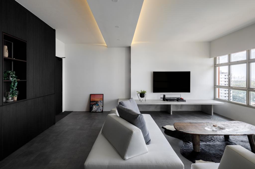 Contemporary, HDB, Living Room, Tampines (Block 494), Interior Designer, The Local INN.terior 新家室