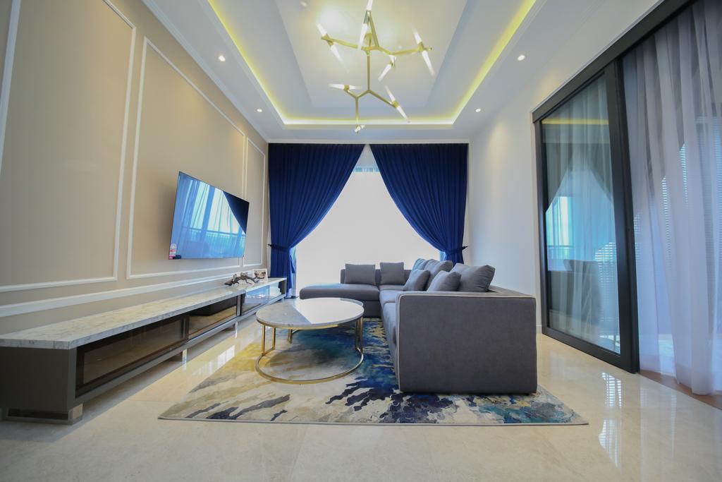 Modern, Condo, Living Room, Astaka, Johor Bahru, Interior Designer, Muse Design Group Sdn Bhd