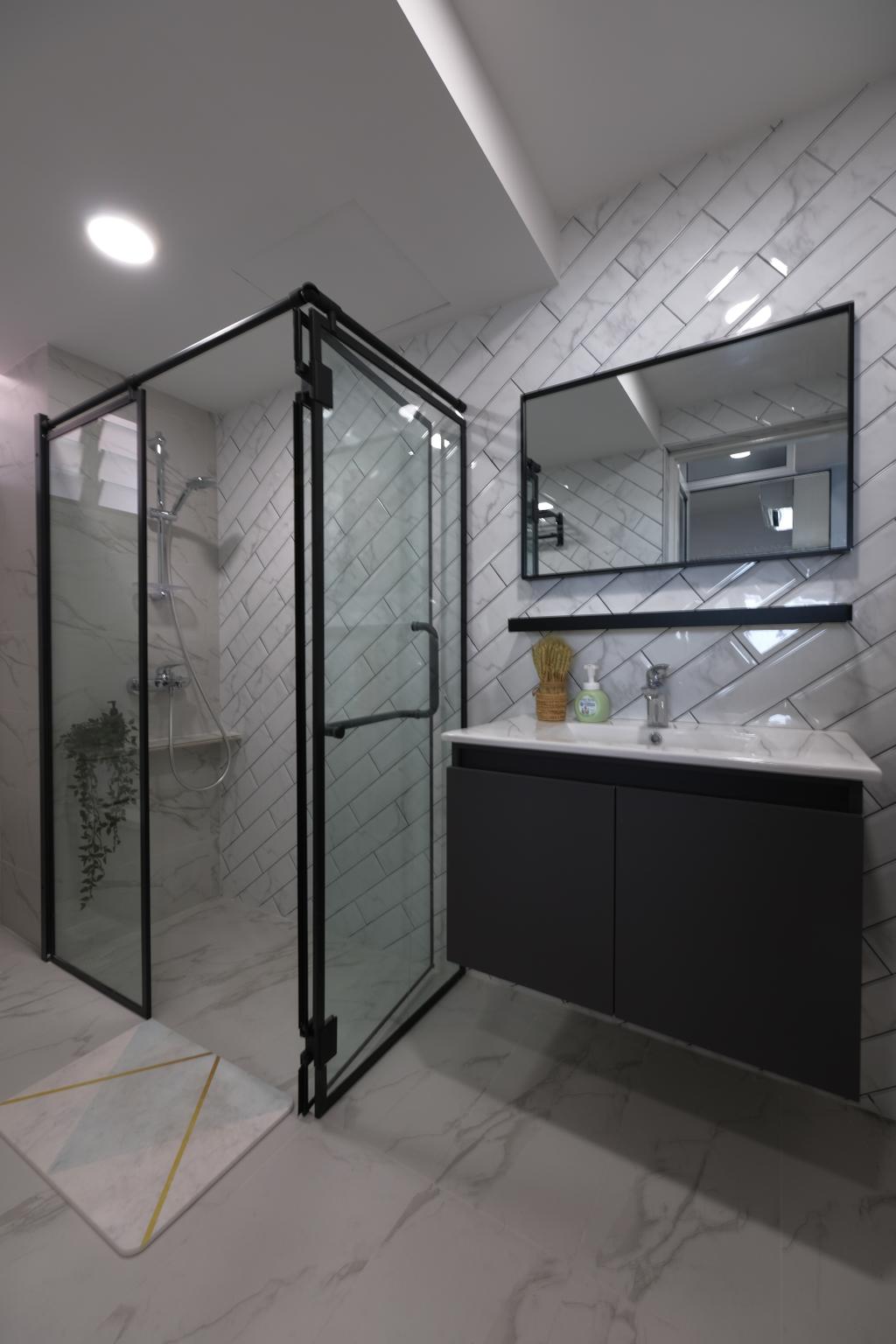 Eclectic, HDB, Bathroom, Yishun Street 81, Interior Designer, Starry Homestead