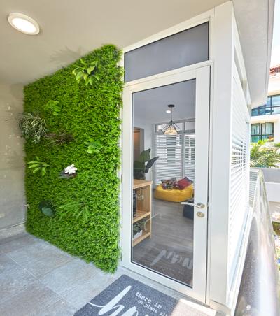 Veranda, The Interior Lab, Modern, Minimalist, Balcony, Condo, Vertical Garden, Garden Wall, Decking, Outdoor