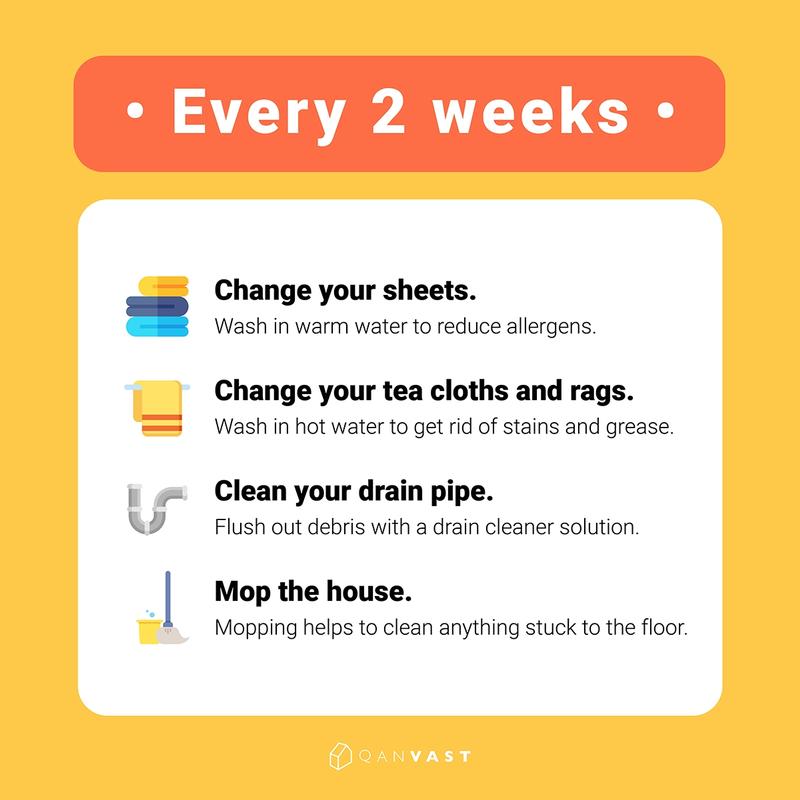 cleaning schedule for busy people