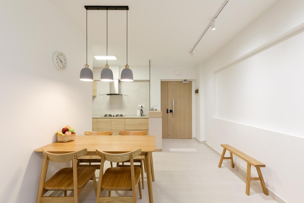 Scandinavian, HDB, Dining Room, Sengkang West Avenue, Interior Designer, D Initial Concept