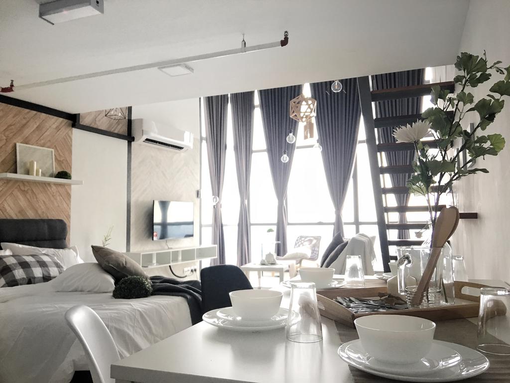 Scandinavian, Apartment, Bedroom, The Pinnacle (A), Sunway, Interior Designer, Ingenious Makeover
