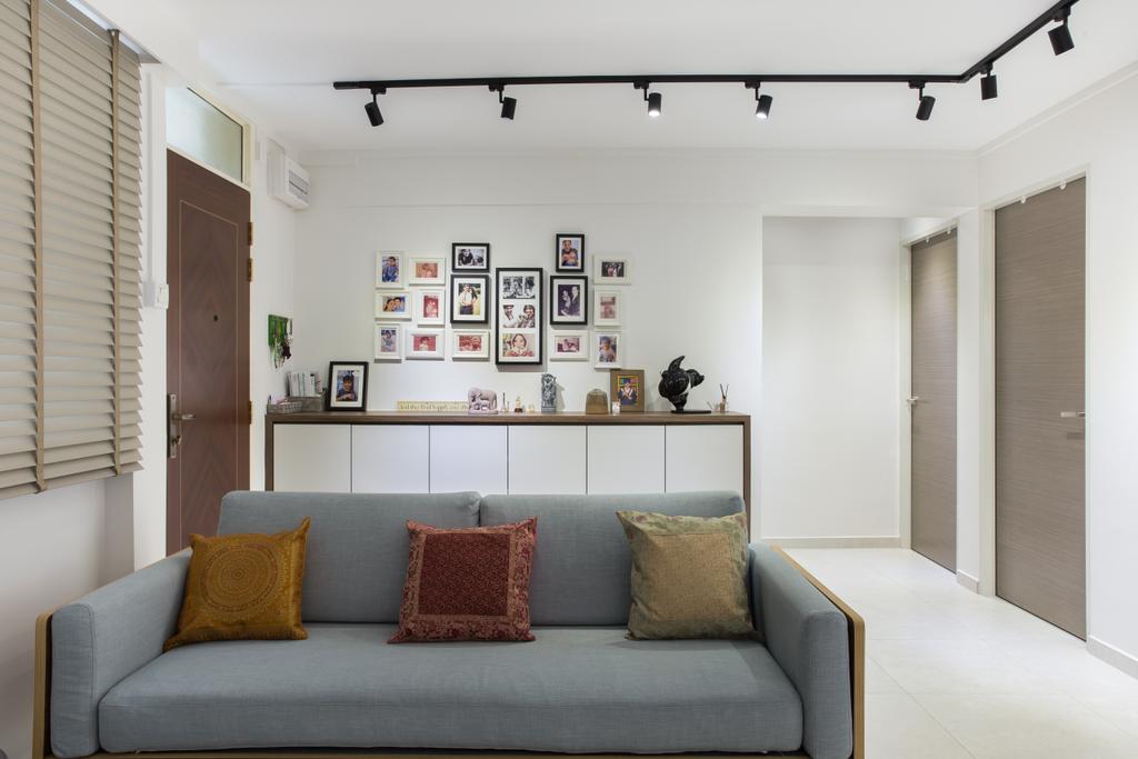Contemporary, HDB, Living Room, Serangoon Central, Interior Designer, Space Define Interior