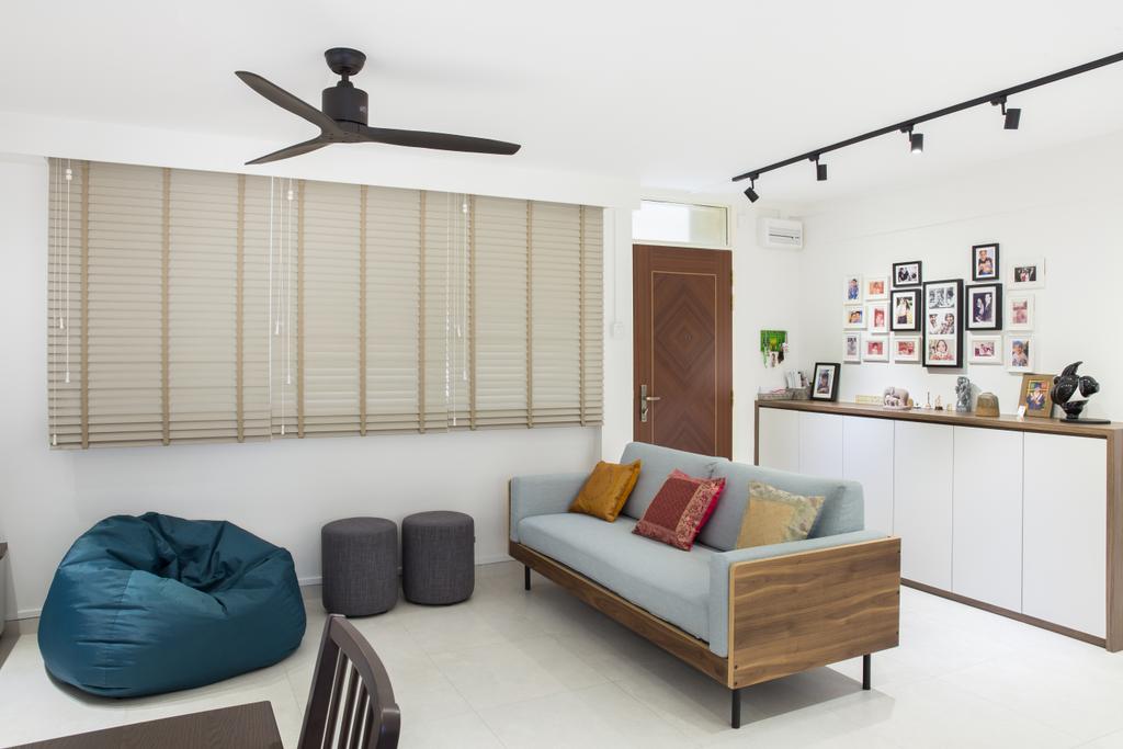 Contemporary, HDB, Living Room, Serangoon Central, Interior Designer, Space Define Interior