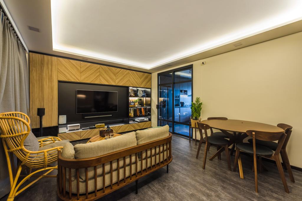 Contemporary, HDB, Living Room, Serangoon Central, Interior Designer, Design Story