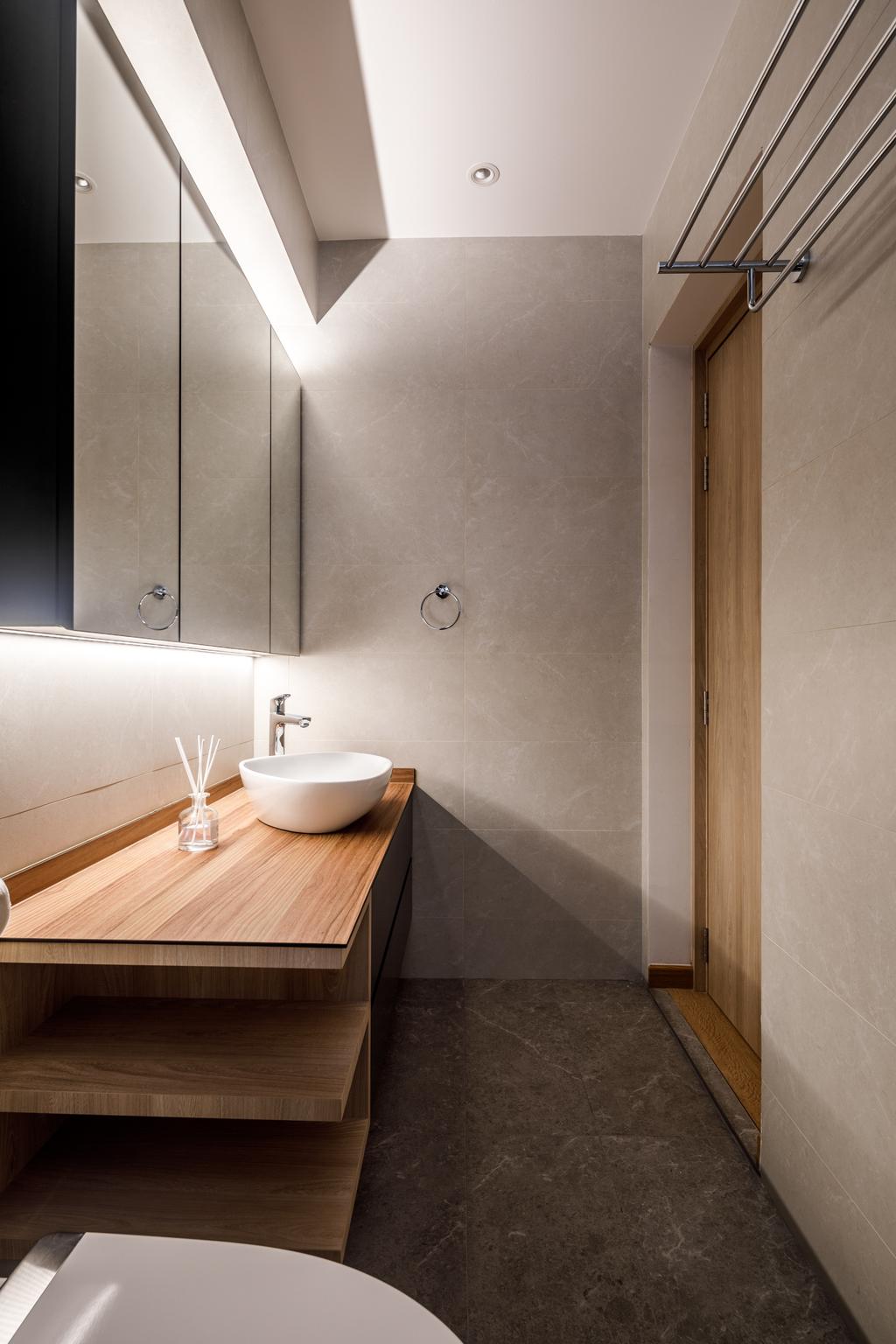Modern, HDB, Bathroom, Serangoon Central, Interior Designer, Apex Studios