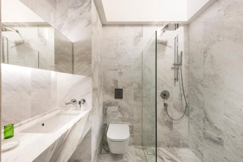 Contemporary, Landed, Bathroom, Ply House, Interior Designer, IN-EXPAT, Marble
