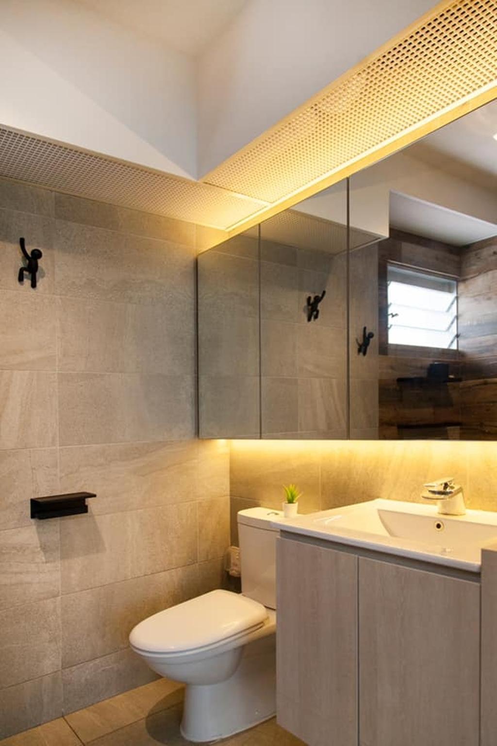 Modern, HDB, Bathroom, Yung Kuang Road, Interior Designer, Mink Design