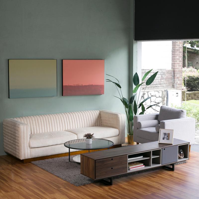 stylish velvet sofa