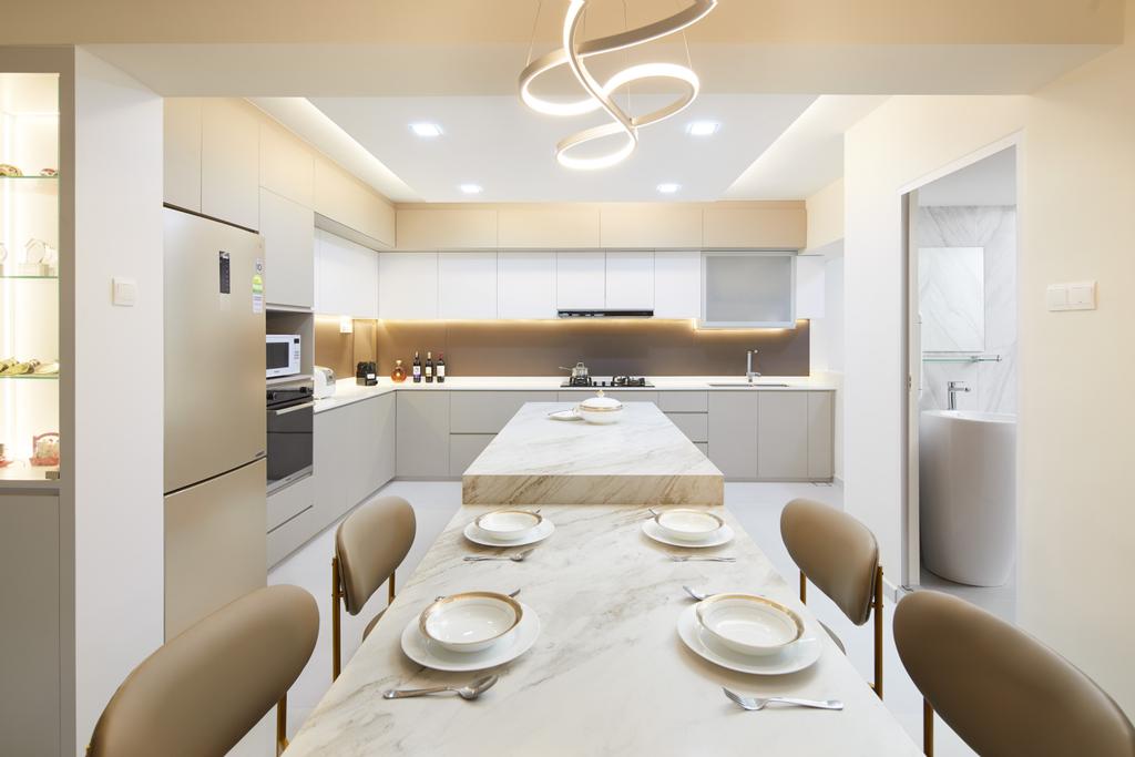 Contemporary, HDB, Dining Room, Pasir Ris Street 72, Interior Designer, Design 4 Space