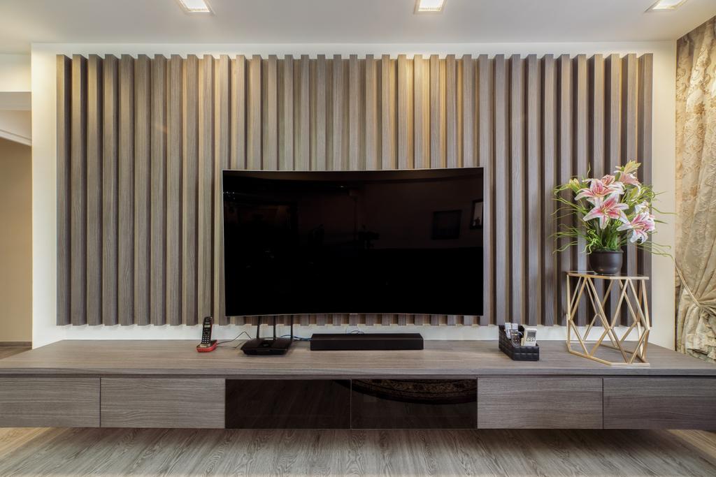 Modern, HDB, Living Room, Bedok Reservoir Road, Interior Designer, Design 4 Space, Eclectic