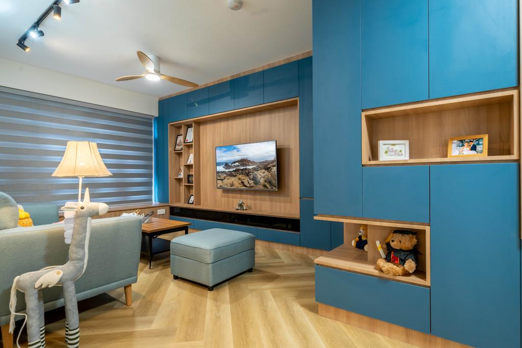 Scandinavian, HDB, Living Room, Tampines North Drive 1, Interior Designer, Design 4 Space