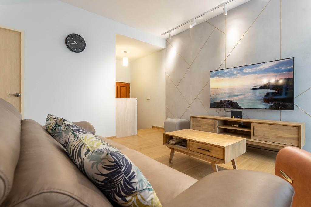 Scandinavian, Condo, Living Room, Hillview 128, Interior Designer, Design 4 Space