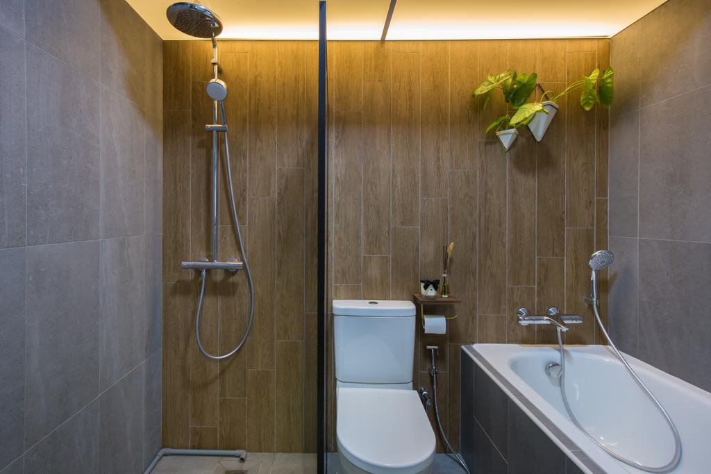 Industrial, HDB, Bathroom, Alkaff Crescent, Interior Designer, Swiss Interior Design, Modern